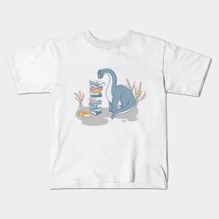 Sweet Bookish Dino Kids T-Shirt